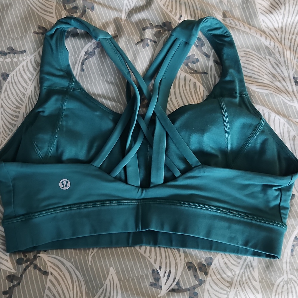 Lululemon Teal Strappy Sports Bra